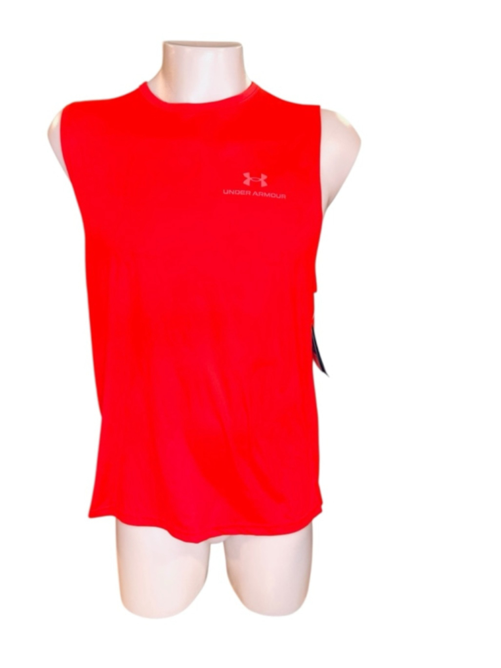 Men's Under Armour Red Tank Top xl i30